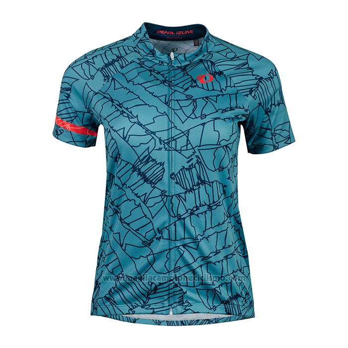 2022 Abbigliamento Ciclismo Donne Pearl Izumi Celeste Manica Corta e Salopette